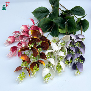 Ramo de Flores Artificiales, Flores de Seda Mixtas Hechas a Mano, Decoración para el Hogar, Arreglo Interior, Origen China - Product Image 1