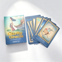 Baraja de Cartas de Tarot y Oráculo con Afirmaciones Impresas Personalizadas, Cartas de Juego de Papel Ecológico Positivo, Guía de Uso Familiar