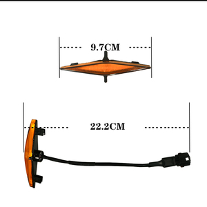 Moxi Iol Phía Trước Công Suất Cao Offroad 4X4 <span class=keywords><strong>LED</strong></span> Ngày Thời Gian Chạy Xe Lưới Tản Nhiệt Ánh Sáng Hổ Phách Hoặc Hút Khói Ống Kính Cho Xe - Product Image 4