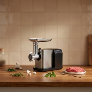 <span class=keywords><strong>Hachoir</strong></span> à <span class=keywords><strong>viande</strong></span> en acier inoxydable avec écran tactile, prise EU/UK 220-240V, avec accessoire pour farcir les saucisses, pour la maison et les petites boutiques alimentaires - Product Image 1