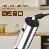 Moulin à Poivre Électrique Mini Rechargeable Automatique avec Réservoir de 30 ml et Réglage de la Granulométrie Externe – Offre Spéciale