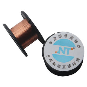 Fils <span class=keywords><strong>à</strong></span> <span class=keywords><strong>souder</strong></span> en <span class=keywords><strong>cuivre</strong></span> enduit émaillé pur 0.1mm PCB Link Jumper Line Maintenance Cable Soldering for Mobile Phone Repair - Product Image 3