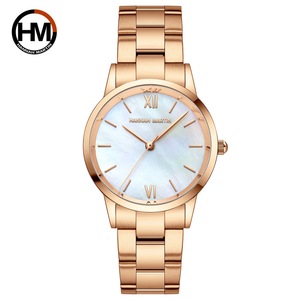 Montre pour <span class=keywords><strong>femme</strong></span> HANNAH 2023, mouvement étanche, jade vert émeraude, cadran en nacre, <span class=keywords><strong>bracelet</strong></span> en acier inoxydable - Product Image 3