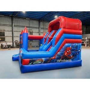 <span class=keywords><strong>Castillo</strong></span> Inflable Comercial de Spider-Man, Casa de Juegos Interior para Niños con Tobogán para Alquiler de Eventos, Duradero - Product Image 3