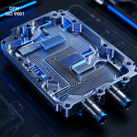 Plaque de refroidissement liquide en aluminium sur mesure |   Dissipateur thermique usiné CNC pour l'électronique |   Fraisage à lame profonde |   Pièces de contrôle thermique