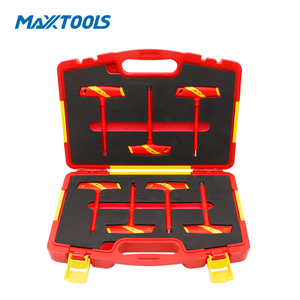 Juego <span class=keywords><strong>de</strong></span> Llaves Allen con Mango en T Aisladas VDE <span class=keywords><strong>de</strong></span> 1000V, 7 Piezas, IEC 60900, Cromo Vanadio, para Electricistas, OEM - Product Image 2