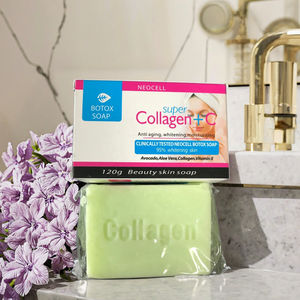 Jabón en Barra de Colágeno Herbal Natural para el Cuidado de la Piel del Cuerpo con Manteca de Karité Orgánica al por Mayor 2025 para Antienvejecimiento, Blanqueamiento e Hidratación - Product Image 1