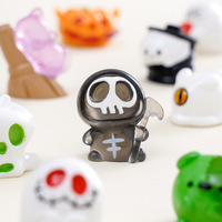 Nouvelle figurine de démon fantôme citrouille d'Halloween KI Yuewu, accessoires décoratifs mignons à suspendre pour le bricolage, petits ornements de bureau