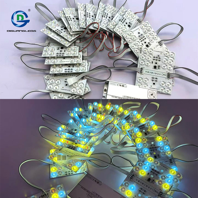 Wholesale Price 12V Rgb Led Module Backlight Led Module 8W 16Leds/Pcs Rgb Led Module for Sign and Illuminated Led Backlit Stone