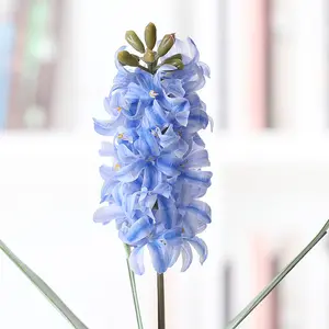 3D Printed Hyacinth Flower 43cm Pink Real Touch Table Centerpiece For Home Decorative Flowers Back To School Halloween Occasion