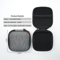 Étui de transport rigide compact en EVA, pochette de rangement personnalisable avec logo, étanche, anti-RFID, anti-écrasement, durable pour le voyage
