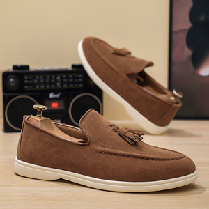 Mocassins <span class=keywords><strong>en</strong></span> cuir artificiel pour hommes, chaussures <span class=keywords><strong>bateau</strong></span>, chaussures décontractées élégantes pour hommes - Product Image 1