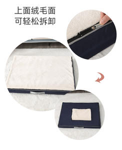 Kustom Desainer Luar Ruangan Mewah Manusia Besar Dapat Dicuci Tahan Air Sherpa Cama Hewan Peliharaan Busa Memori Ortopedi Tempat Tidur Anjing - Product Image 6