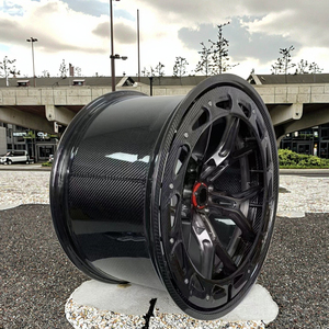 Rines de Carreras de Aleación de Aluminio Forjado 6061 T6 Personalizados de 16-22 Pulgadas 5x112/114.3/120, Acabado Negro Cóncavo, Multirradio, Nuevos, Universales - Product Image 2