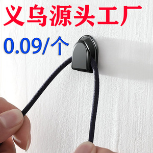 Mini Car Hook Adhesive Black 1 Piece <b>ABS</b> Material Portable Hook For Vehicle Use - Product Image 4