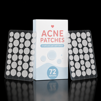 Patchs hydrocolloïdes invisibles, transparents, végétaliens, imperméables et de qualité médicale, sans médicament, 100 % hydrocolloïdes, pour l'acné et les imperfections du visage