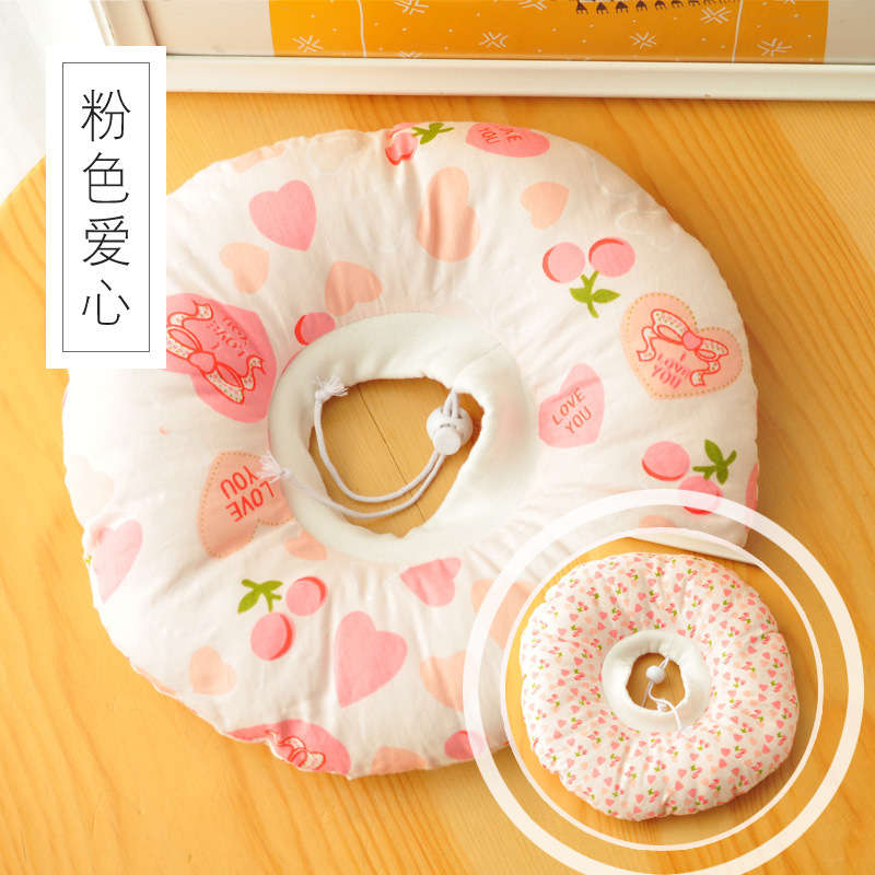 Collier élisabéthain rose en forme de coeur