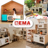 2024 OEM EMA Ensemble de Meubles en Bois Montessori pour Crèche, Maternelle, Chambre d'Enfants Garçons et Filles, Chaises et Armoires