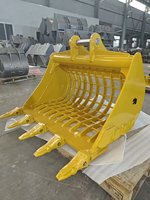 Aksesoris Excavator Penyaring Riddle Sieve RSBM Skeleton Bucket 36''