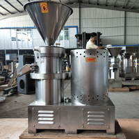 Machine à faible coût pour la fabrication de sauce au sésame, aux tomates et au piment, et de beurre de cacahuètes, moulin colloïdal pour noix en acier inoxydable de petite taille
