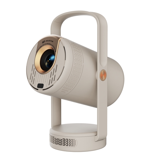 2026 New Arrival Portable 4K Projector Android 14.0 Smart OS 180 Degree Rotation Auto Focus WiFi 6 for Home Theater Cinema