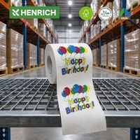 Papier toilette amusant pour anniversaire, 3 plis, en pâte de bois vierge, rouleau standard, cadeau farfelu, vente en gros pour fêtes