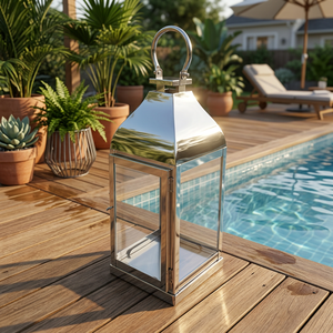 Vente en gros de porte-bougie en acier inoxydable de haute qualité fait à la main pour la décoration de la maison et du patio - Product Image 1