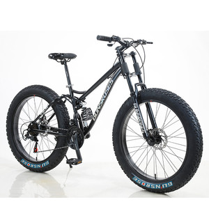 Bicicleta de Montaña <span class=keywords><strong>2022</strong></span> con Suspensión Completa, Neumáticos Gruesos para Adultos, 21 Velocidades, Cuadro de 26 Pulgadas, Bicicleta de Descenso, Bicicleta de Nieve - Product Image 5