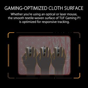 Tapis de souris portable Tuf Gaming P1 en gros BLEU 700x300x2mm Surface de jeu rectangulaire en caoutchouc durable Protection anti-frayage - Product Image 5
