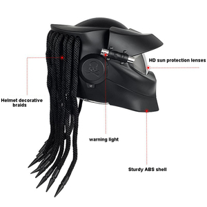 新デザインABSフルフェイスヘルメットプレデター大人用ユニセックス自転車ヘルメットバイクヘルメットロボットオートバイヘルメット - Product Image 5