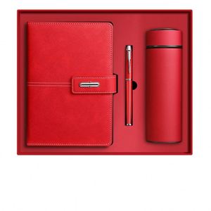 Artículos de Regalo Promocionales de Lujo Personalizados, Cuaderno de Regalo Empresarial, Juego de Regalo de Cuaderno Personalizable con Bolígrafo y Botella - Product Image 1