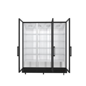 Congélateur <span class=keywords><strong>vertical</strong></span> à 3 portes vitrées 1500L -22°C ° Réfrigérateur commercial à ventilateur pour produits surgelés avec éclairage LED certifié CE - Product Image 2