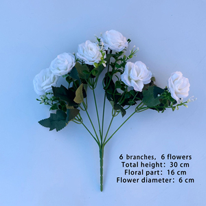 Ramo decorativo <span class=keywords><strong>de</strong></span> <span class=keywords><strong>flores</strong></span> artificiales <span class=keywords><strong>de</strong></span> espuma a granel, producto nuevo <span class=keywords><strong>de</strong></span> alta calidad, barato, China, para bodas en casa, 2017 - Product Image 2