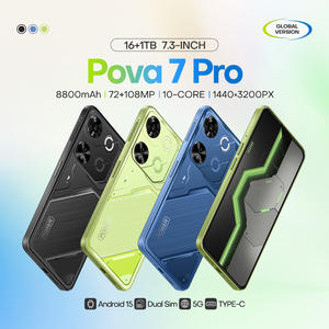 Pova 7 Pro 5G Smartphone <span class=keywords><strong>GameChanger</strong></span> 8800mAh Batería Dual SIM 16GB RAM 1TB Almacenamiento Android 15 Estado usado Deca Core CPU CDMA - Product Image 4