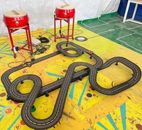 Jeu de course de tambours doubles interactif et compétitif pour deux joueurs, équipement de terrain de jeu intérieur