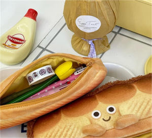 Công Suất Lớn Dễ Thương Sang Trọng Bánh Mì Bánh Mì Nướng Bút Chì Trường Hợp Cá Nhân Văn Phòng Phẩm Hộp Cho Sinh Viên - Product Image 6