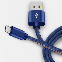 Cable micro USB de carga de sincronización de datos rápida de 2.4A para teléfonos móviles Samsung Android