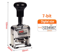 NOUVEAU-YC Machine de datation avec timbre numérique à date à 6 chiffres Machine à numéroter automatique