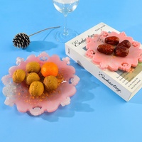 Caratte 3-laags bloemenkant fruitplateau siliconen mal DIY hars onderzetter mal