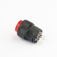 Fabricant professionnel IP40 16mm rouge vert interrupteur à bouton-poussoir industrie de l'appareil ménager interrupteur à bouton-poussoir étanche