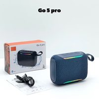 Speaker GO5 Pro Portabel Mini untuk Luar Ruangan, Speaker Bass yang Dapat Diputar dari Kartu