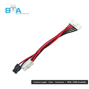 UL1007 18AWG 多分支线束 6 针 VH3.96 转 <span class=keywords><strong>3</strong></span> 针 4 针 Molex 连接器电缆，用于工业自动化电源连接 - Product Image 3