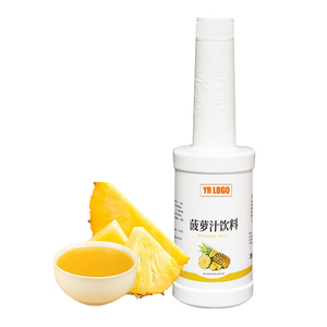 น้ำสับปะรดเข้มข้นสำเร็จรูป รสผลไม้ ผสมน้ำตาล สำหรับทำสเลอปี้และชาไข่มุก - Product Image 1