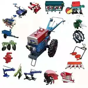 Mehrzweck-Dieselmotor 8 - 20 PS Zweiräder Hand Walking Traktor Mini Kompakt traktoren Landwirtschaft
