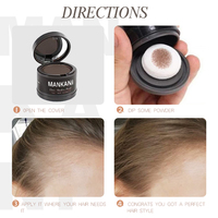 Poudre Noire pour Racine Cheveux Marque Blanche, Anti-Vent et Anti-Transpiration, Dissimulant Instantané, Fibres Capillaires Organiques pour Ligne des Cheveux
