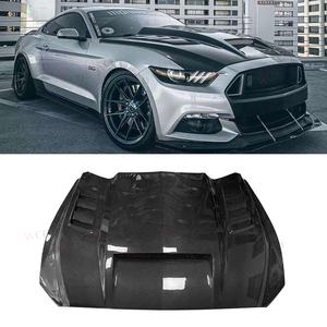 Capot avant en fibre de carbone de style TF pour <span class=keywords><strong>Ford</strong></span> <span class=keywords><strong>Mustang</strong></span> 2015-2017 couvercle de capot moteur avant Bodykit - Product Image 1