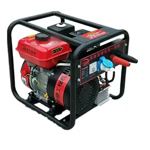 Portable low noise gasoline welding generator machine, electric gasoline welder generator