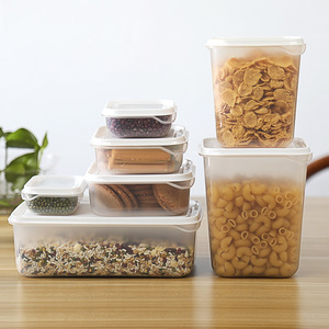 Choice Fun-caja grande <span class=keywords><strong>de</strong></span> almacenamiento <span class=keywords><strong>de</strong></span> alimentos PP <span class=keywords><strong>con</strong></span> <span class=keywords><strong>tapa</strong></span>, recipiente al vacío sellado, Se puede apilar para almacenamiento, barato, 2 uds. - Product Image 1