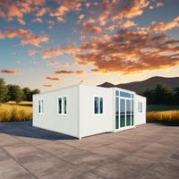 Villa Moderne de Luxe de 40 Pieds Petites Maisons Nouveau Design Maison en Conteneur Extensible 2 Chambres Nouvelle-Zélande Standard Démontable Réutilisable