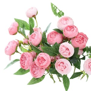 ดอกไม้ประดิษฐ์ ดอกคามิลเลีย ดอกกุหลาบชาแบบยุโรป ดอกไม้ประดับโต๊ะ ตกแต่งบ้าน งานแต่งงาน ราคาโรงงาน - Product Image 5